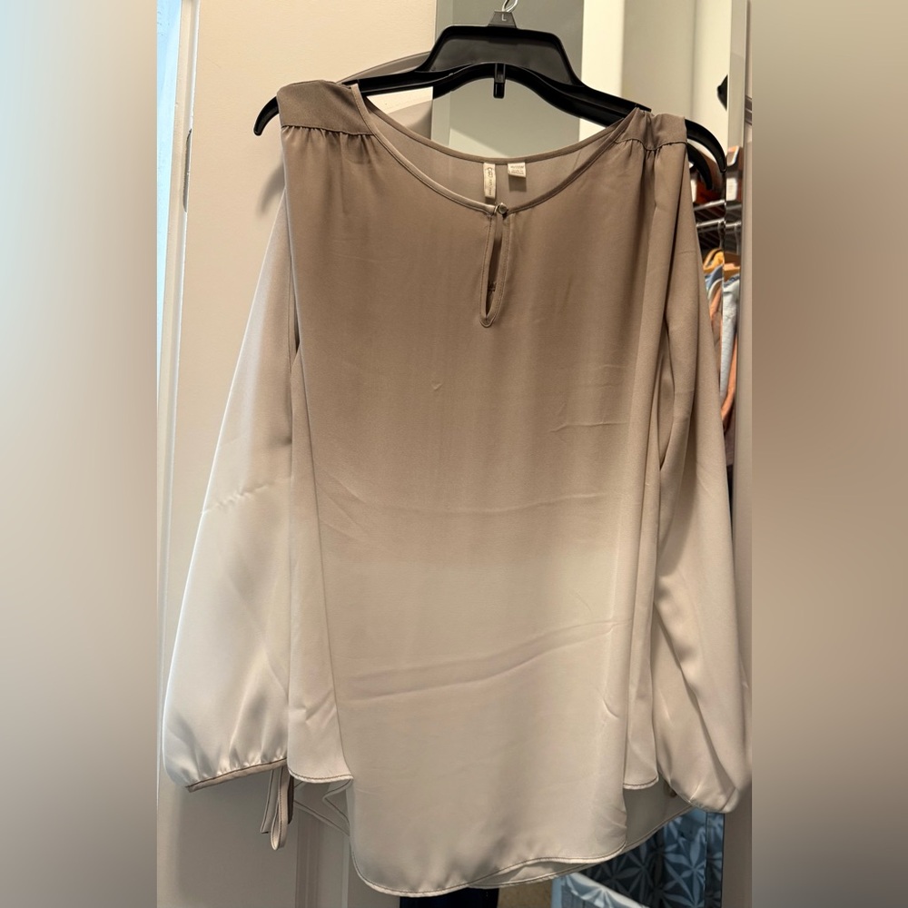 Cato Beige and Brown Ombre Blouse